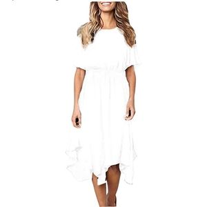 NWT White Chiffon Dress